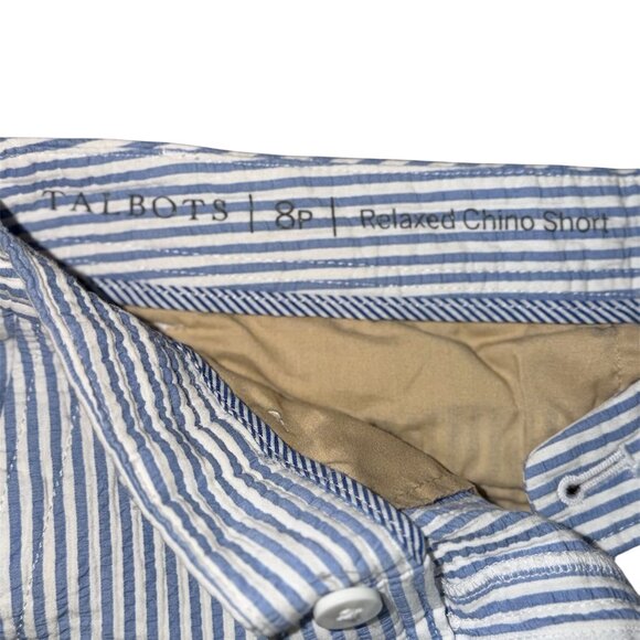 BLUE AND WHITE STRIPE SHORTS - Picture 3 of 3